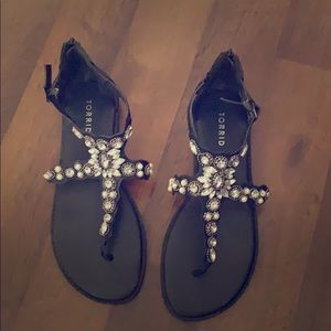 New sandals worn one time!